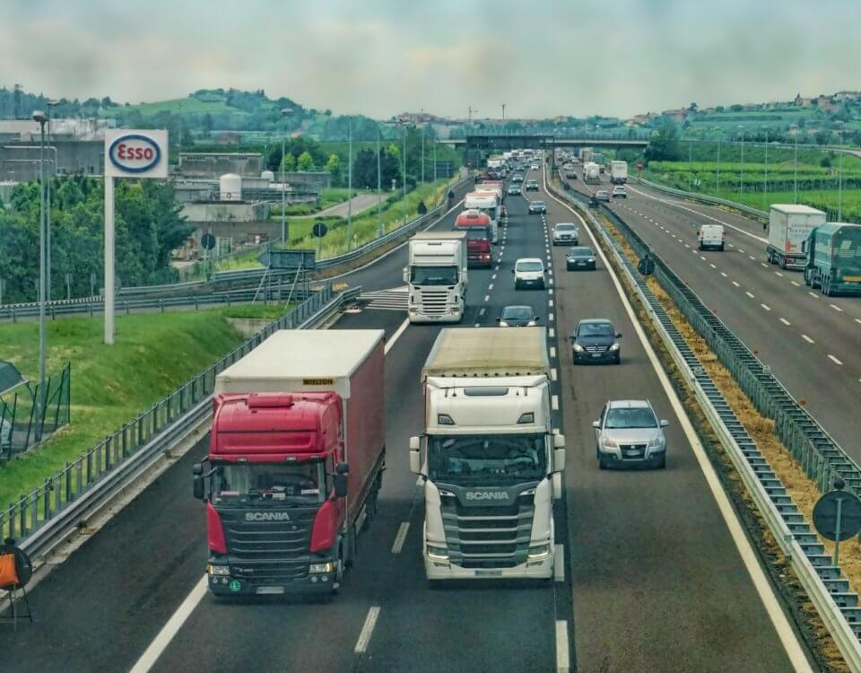 Autobahn, LKW, Straße, Der Verkehr