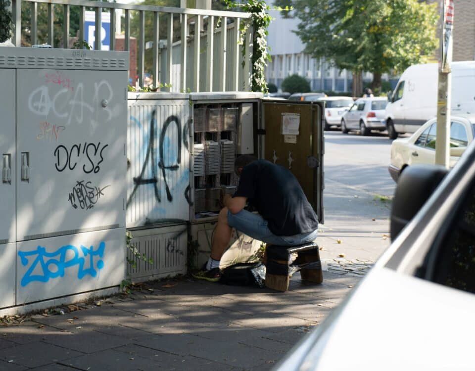 Symbolbild DSL, Verteilerkasten